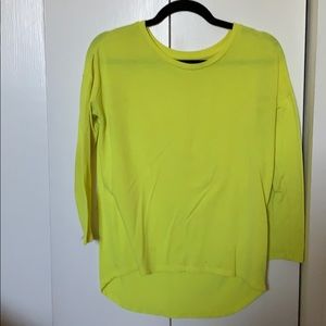 Yellow plain long sleeve